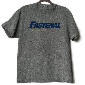 Gray Fastenal Tee Shirt Men's Size Large